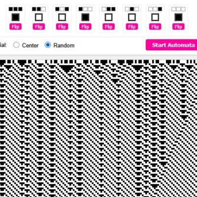 1D cellular automata