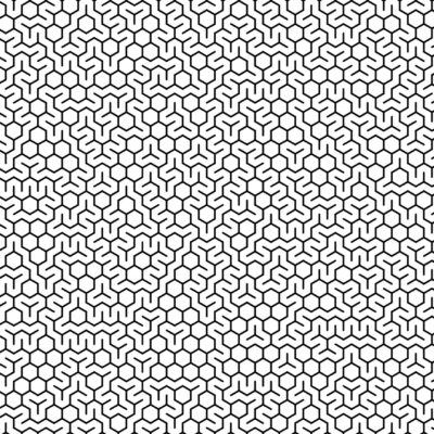hexagonal truchet pattern