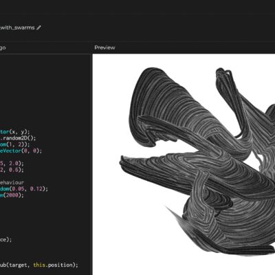 creating geometry together with swarms